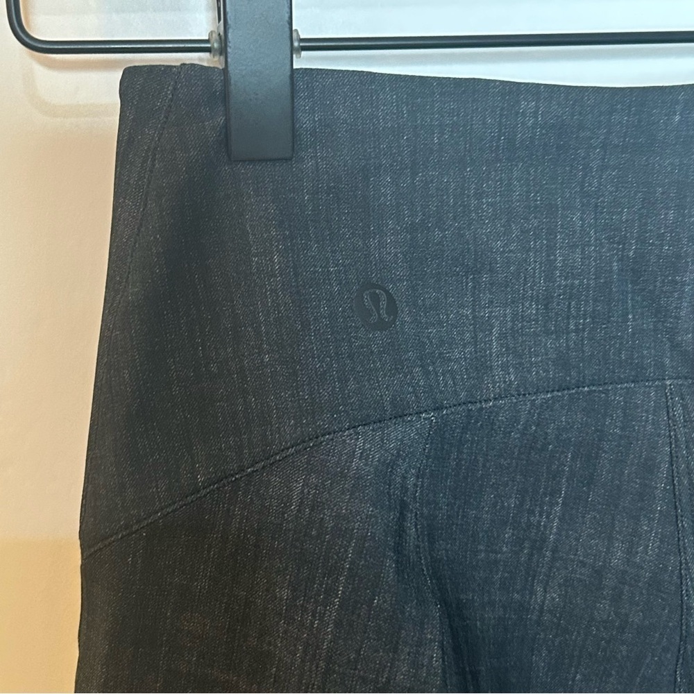 Lululemon Here to There High-Rise 7/8 Pant Crosshatch Black/Grey Size 4 - Picture 11 of 13